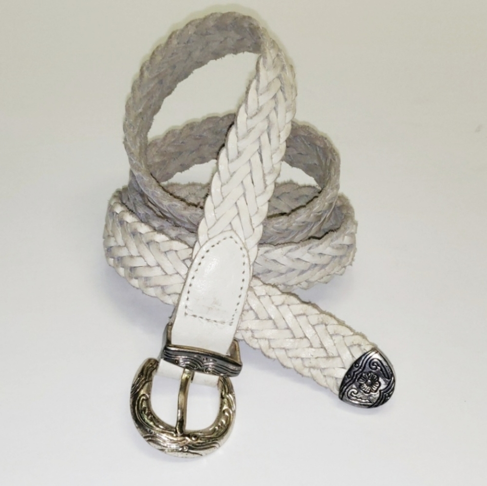 Vintage Braided Split Leather Belt